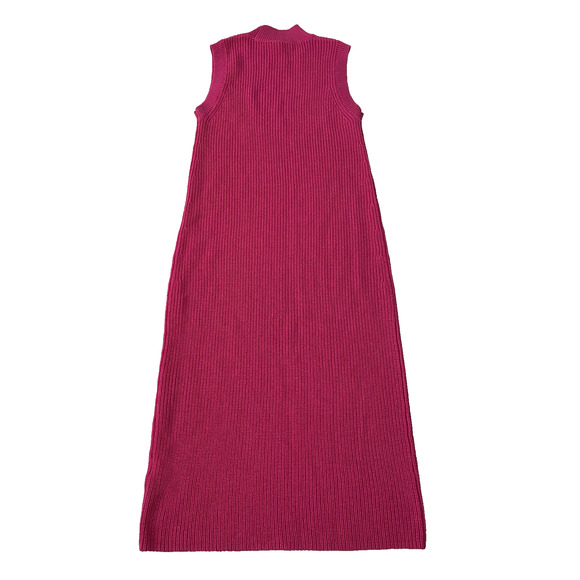 Babaton Aesthetica Wool Mock Neck Midi Dress S Pink Barbie Office Holiday Party - Picture 5 of 10